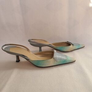 Givenchy Elegant Striped Slingback Heels